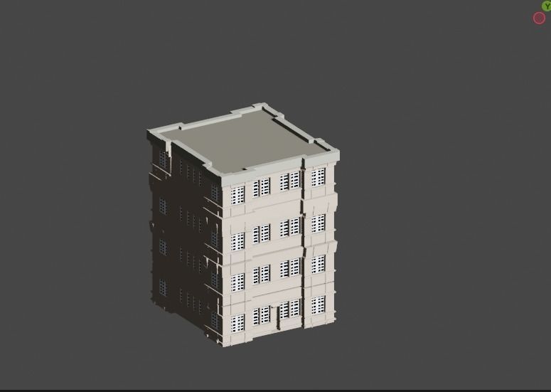Incredible Pack Realistics Buildings Low-poly 3D model_94