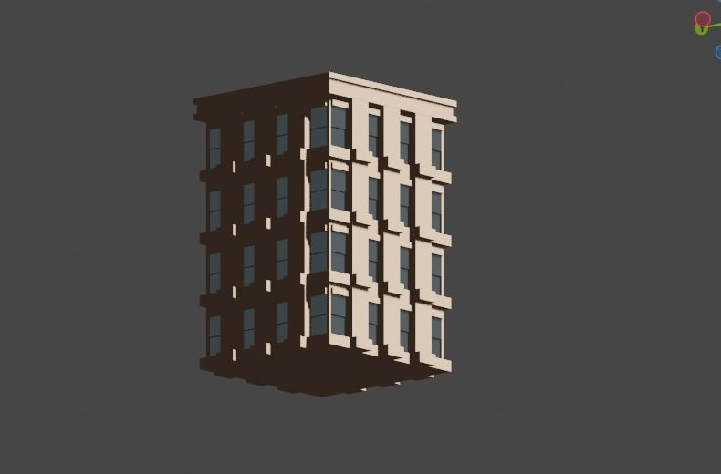 Incredible Pack Realistics Buildings Low-poly 3D model_69
