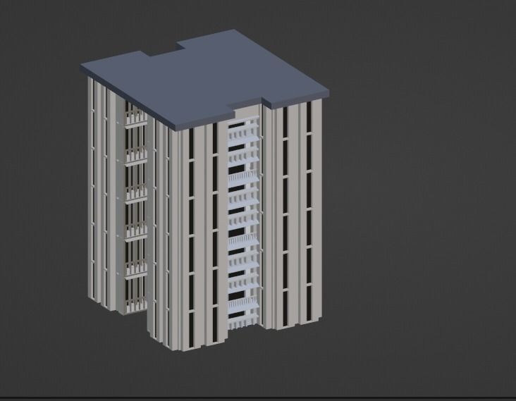 Incredible Pack Realistics Buildings Low-poly 3D model_71