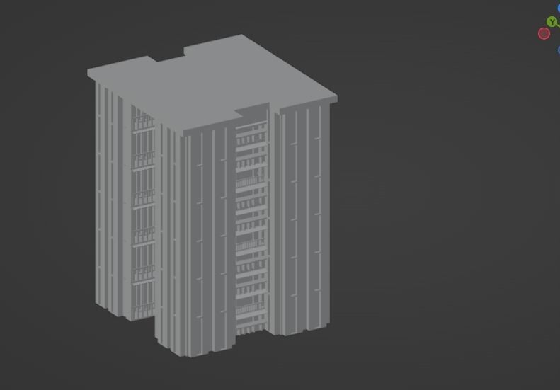 Incredible Pack Realistics Buildings Low-poly 3D model_10