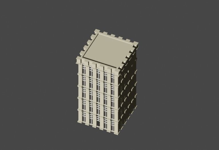 Incredible Pack Realistics Buildings Low-poly 3D model_123