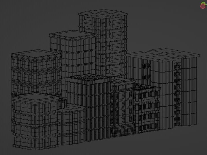 Incredible Pack Realistics Buildings Low-poly 3D model_78