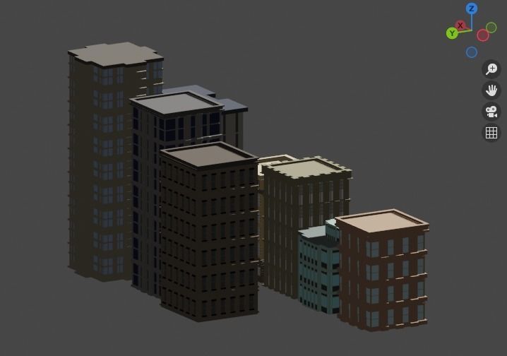 Incredible Pack Realistics Buildings Low-poly 3D model_28