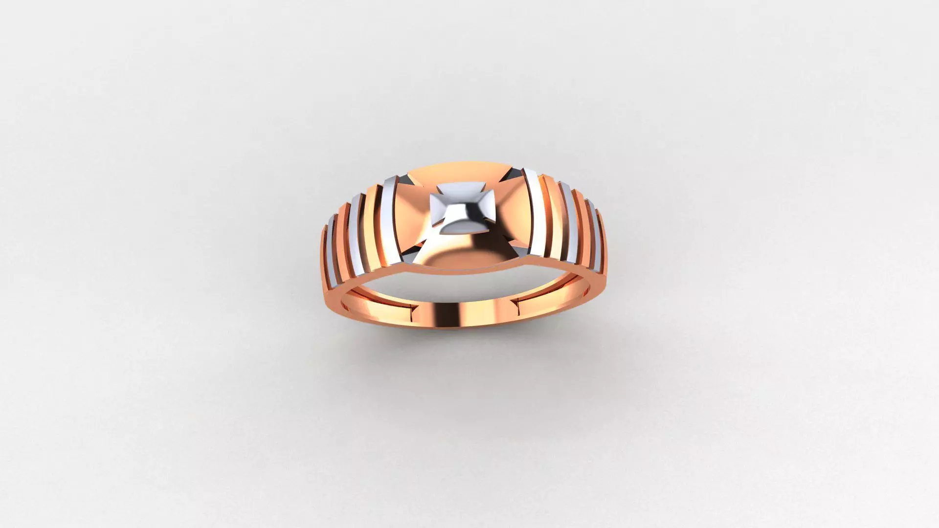 Plain Gold Light weight minimalist Mens Band Ring 3dm stl  3D print model_0