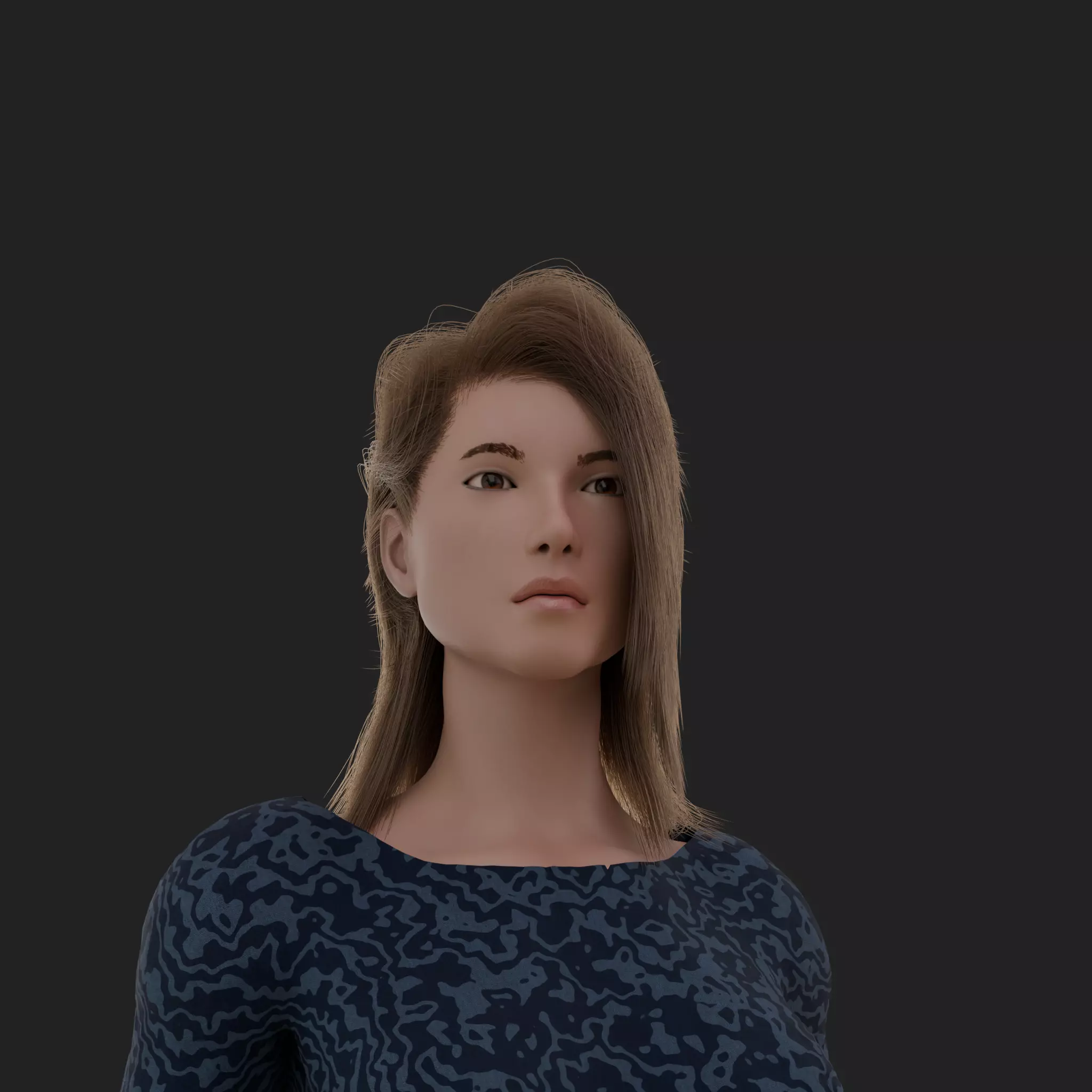 RealGirl Low-poly 3D model