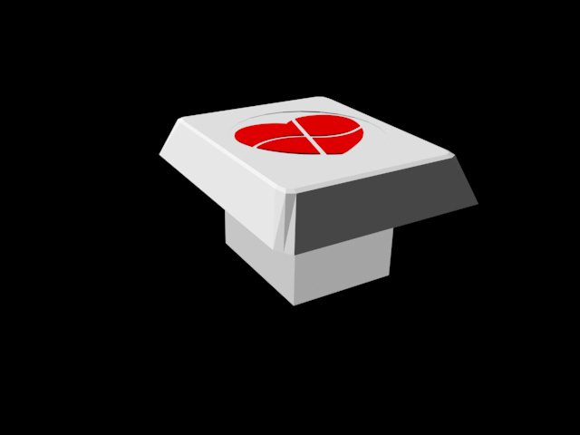 L-key Win Red 3D print model_2