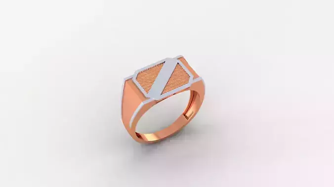 Plain Gold Light weight minimalist Mens Band Ring 3dm stl  3D print model