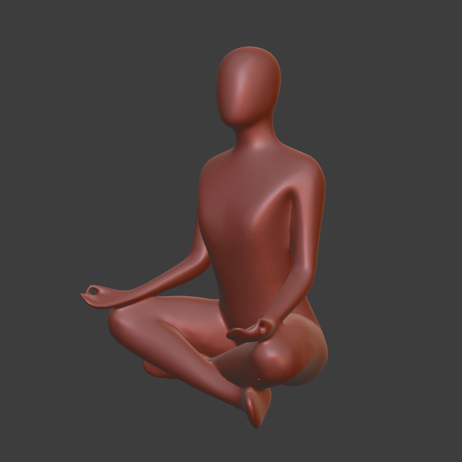 Meditation Figurine 3D print model