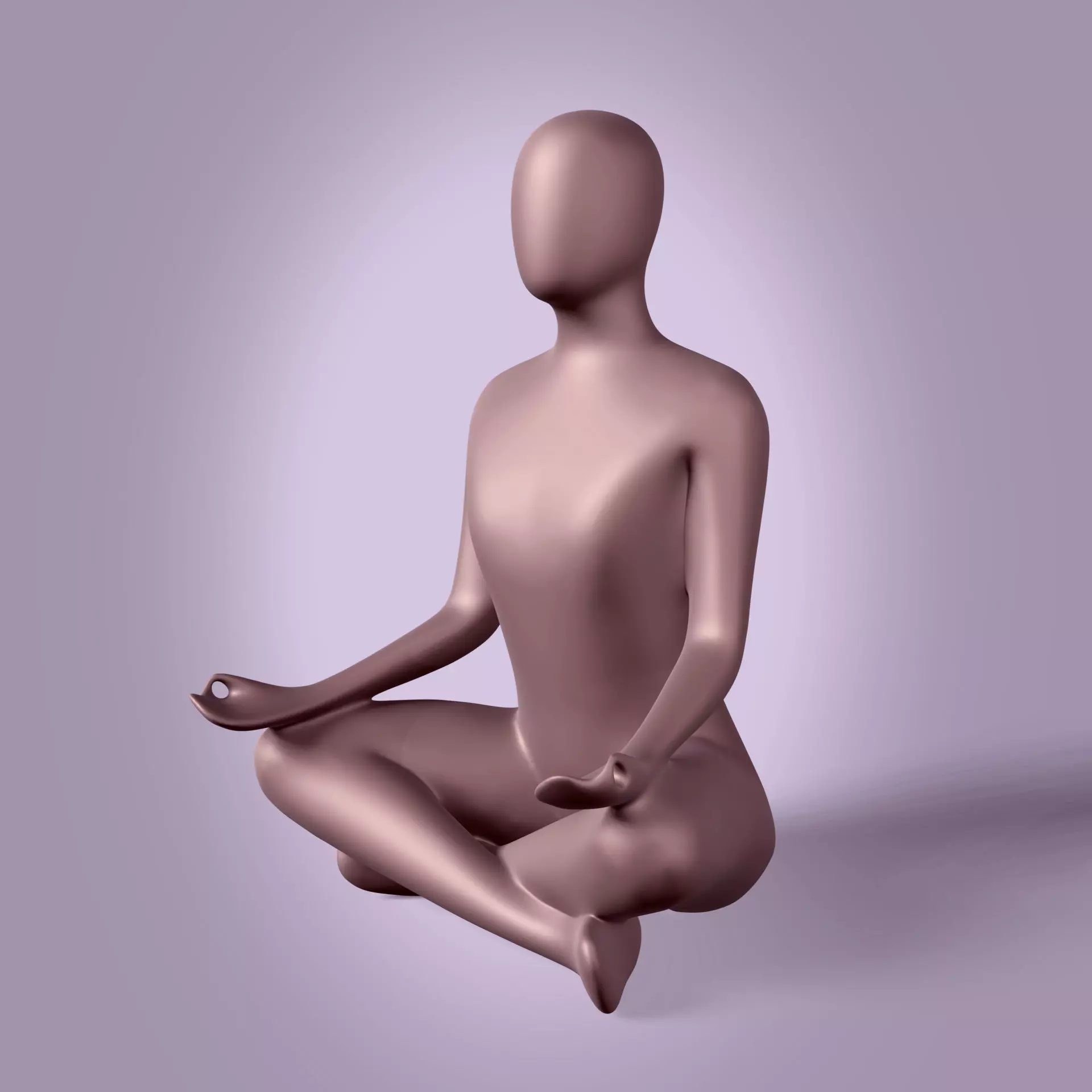 Meditation Figurine 3D print model
