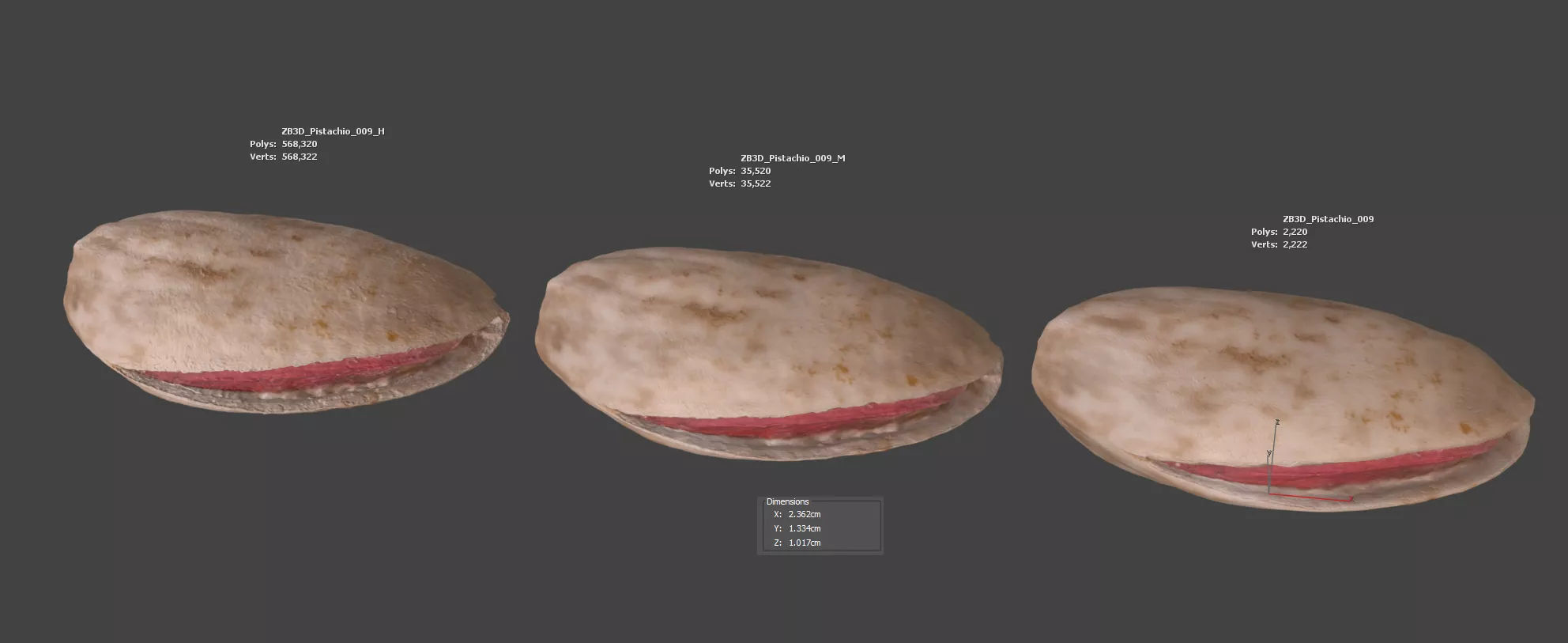 Pistachio 3D model_5