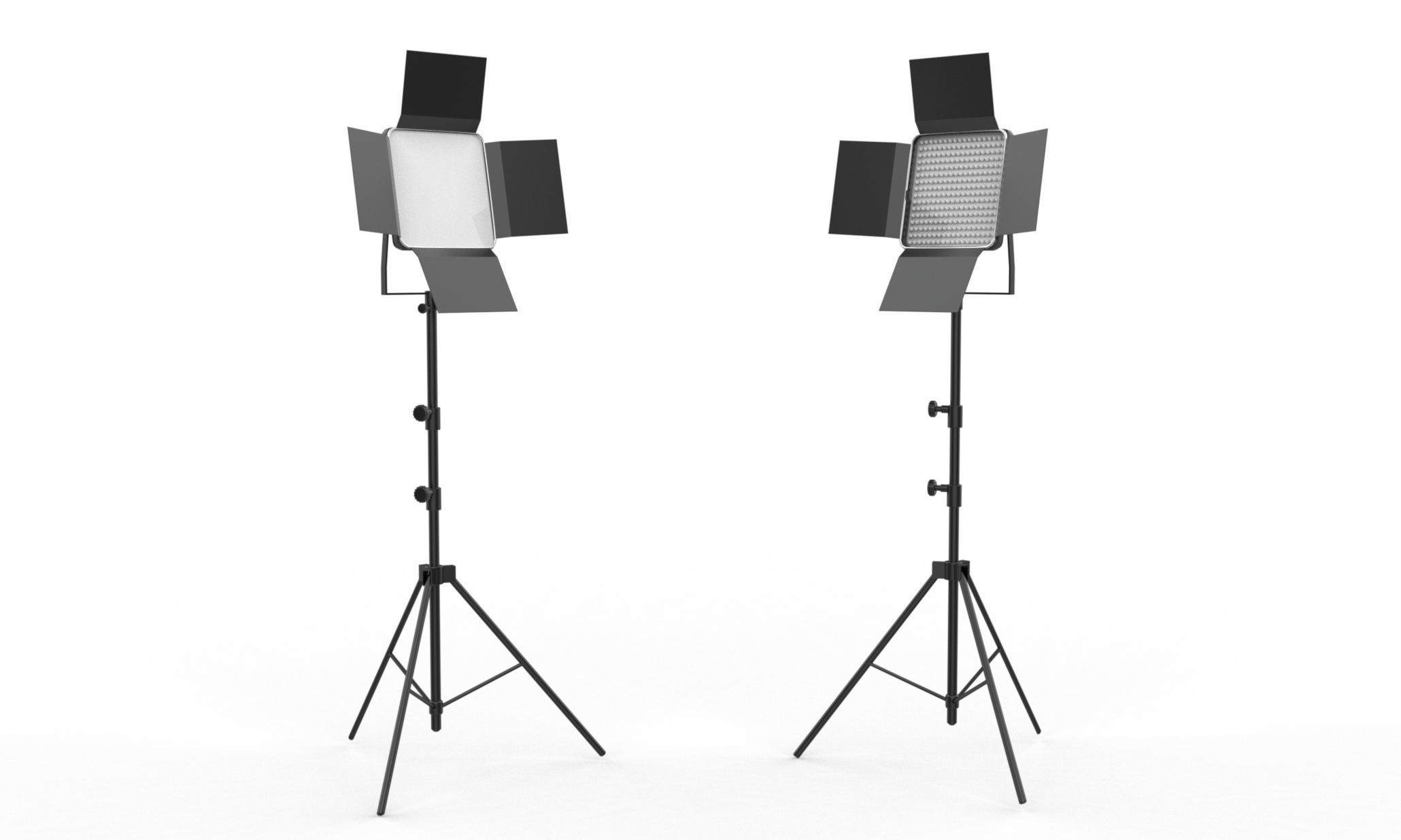 Studio Backdrop And Lights Kit Collection 3D model_3