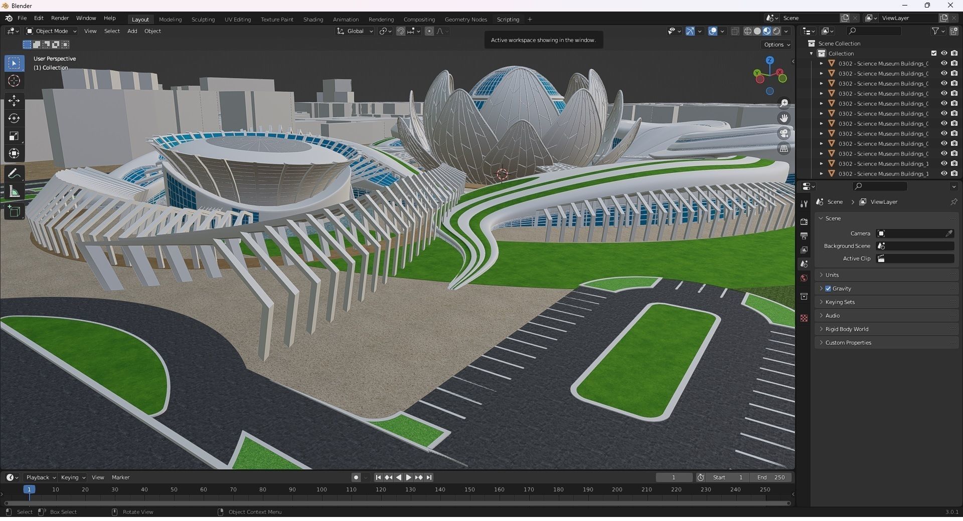 0302 - Science Museums Architecture Project - 2D-3D Files 3D model_28