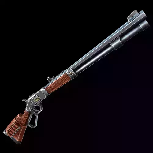 Stylized Winchester Rifle Low-poly 3D model