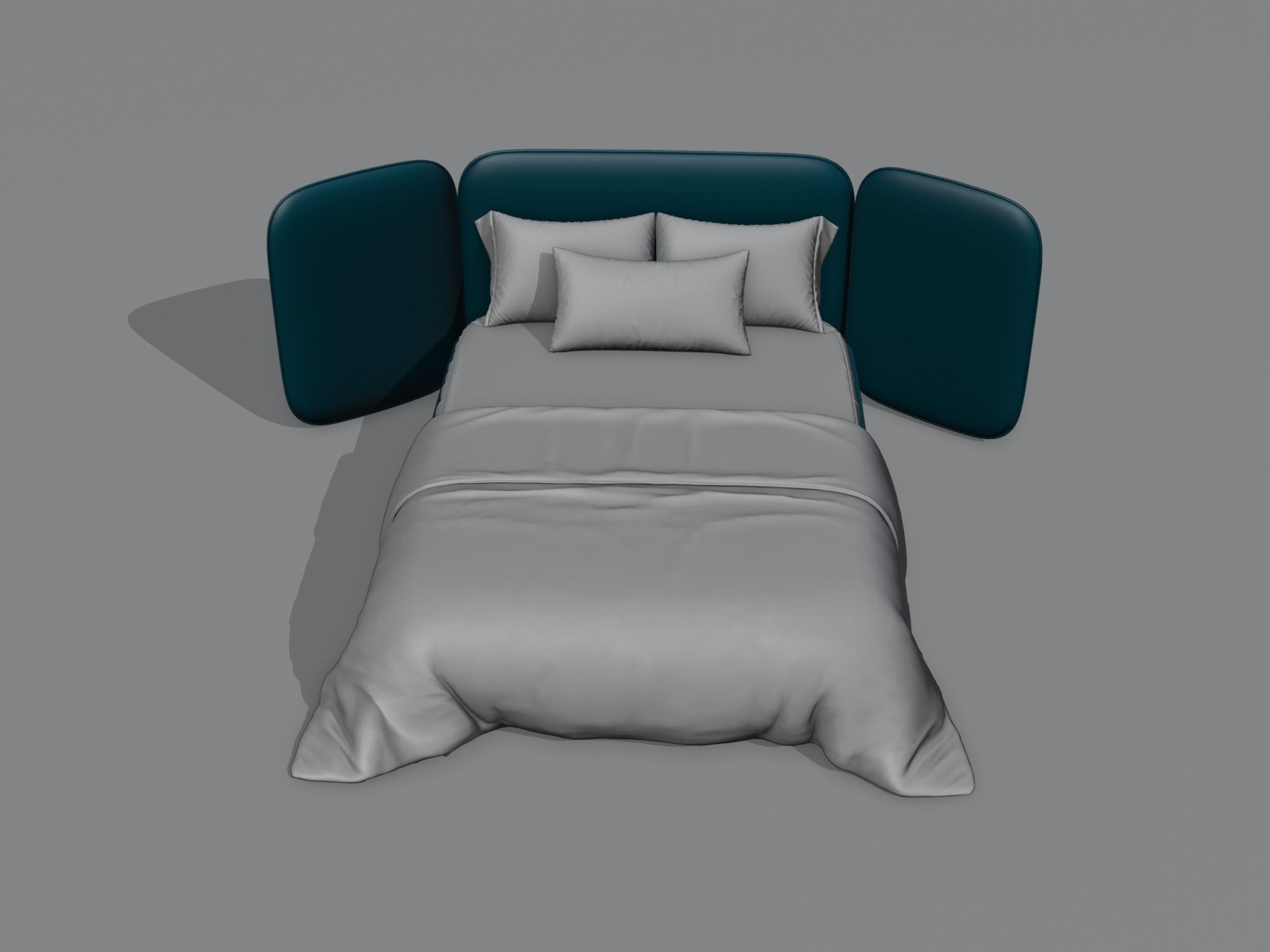 Double Bed 3 3D model_8