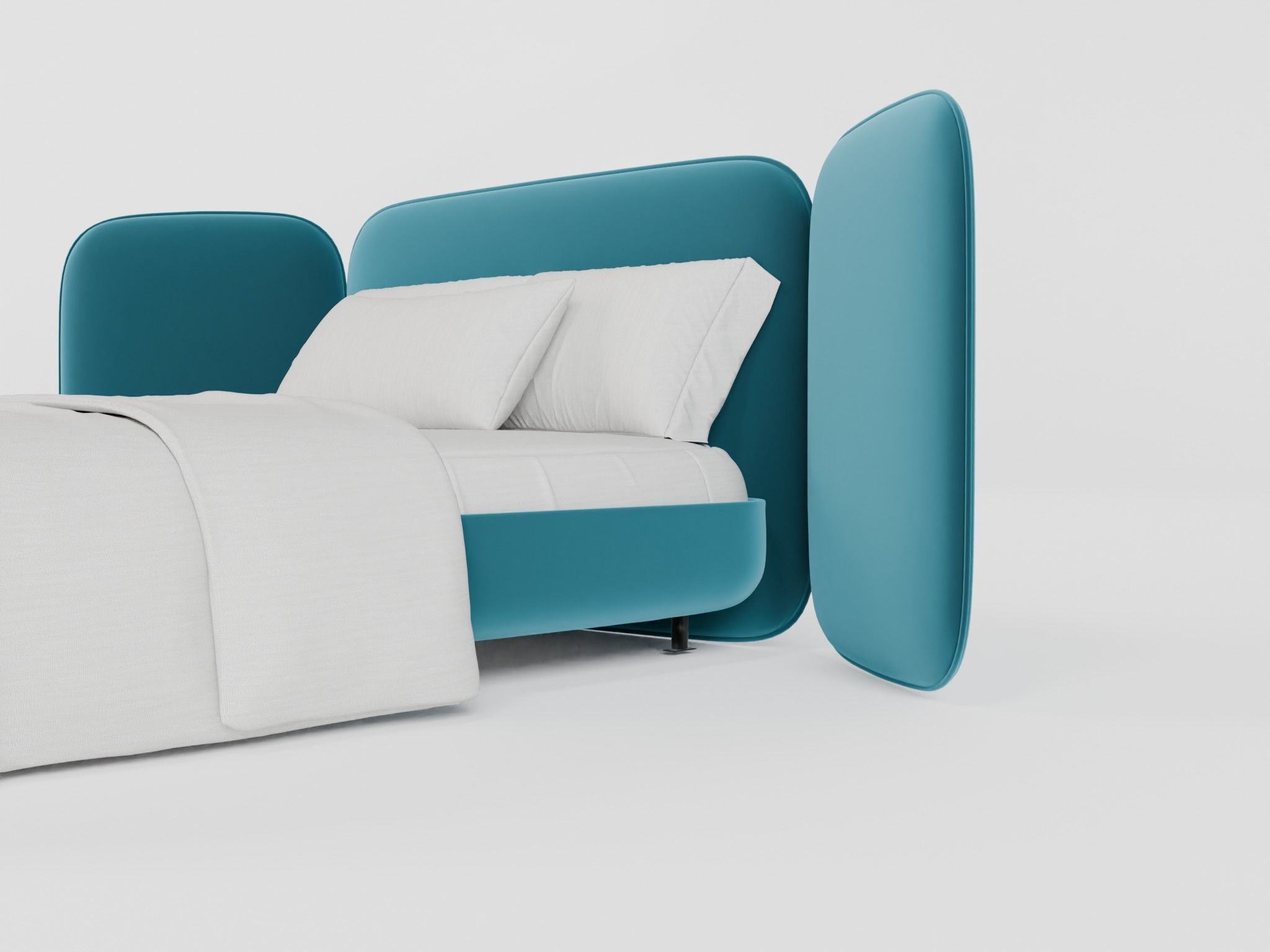 Double Bed 3 3D model_2
