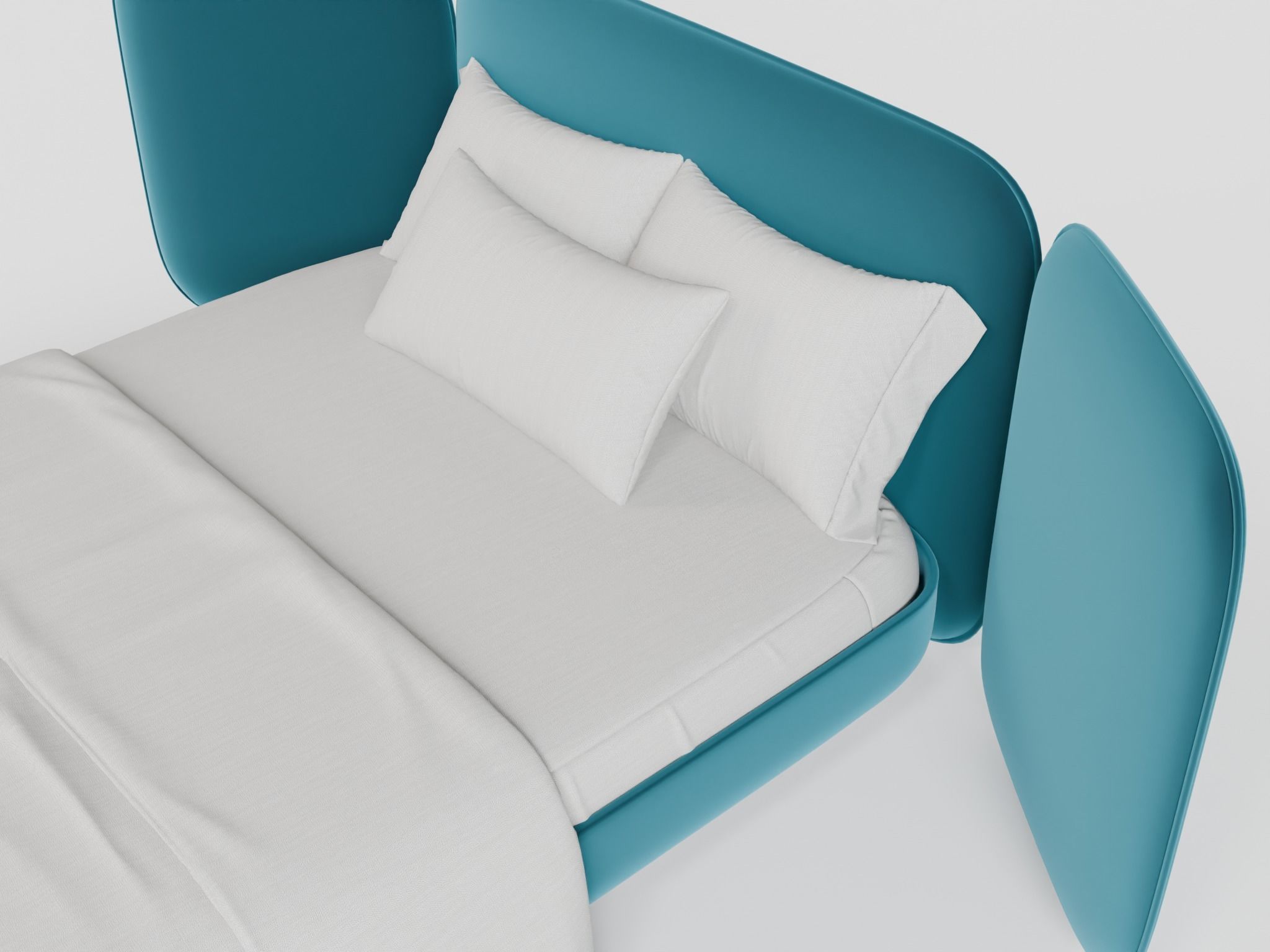 Double Bed 3 3D model_3