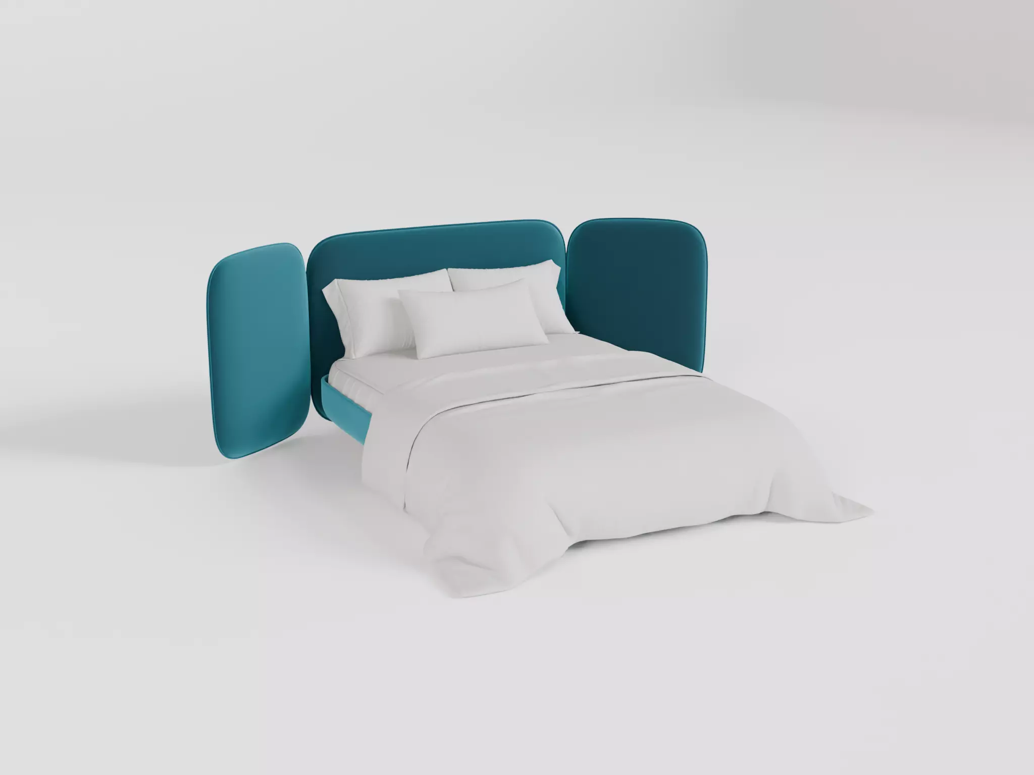 Double Bed 3 3D model_0