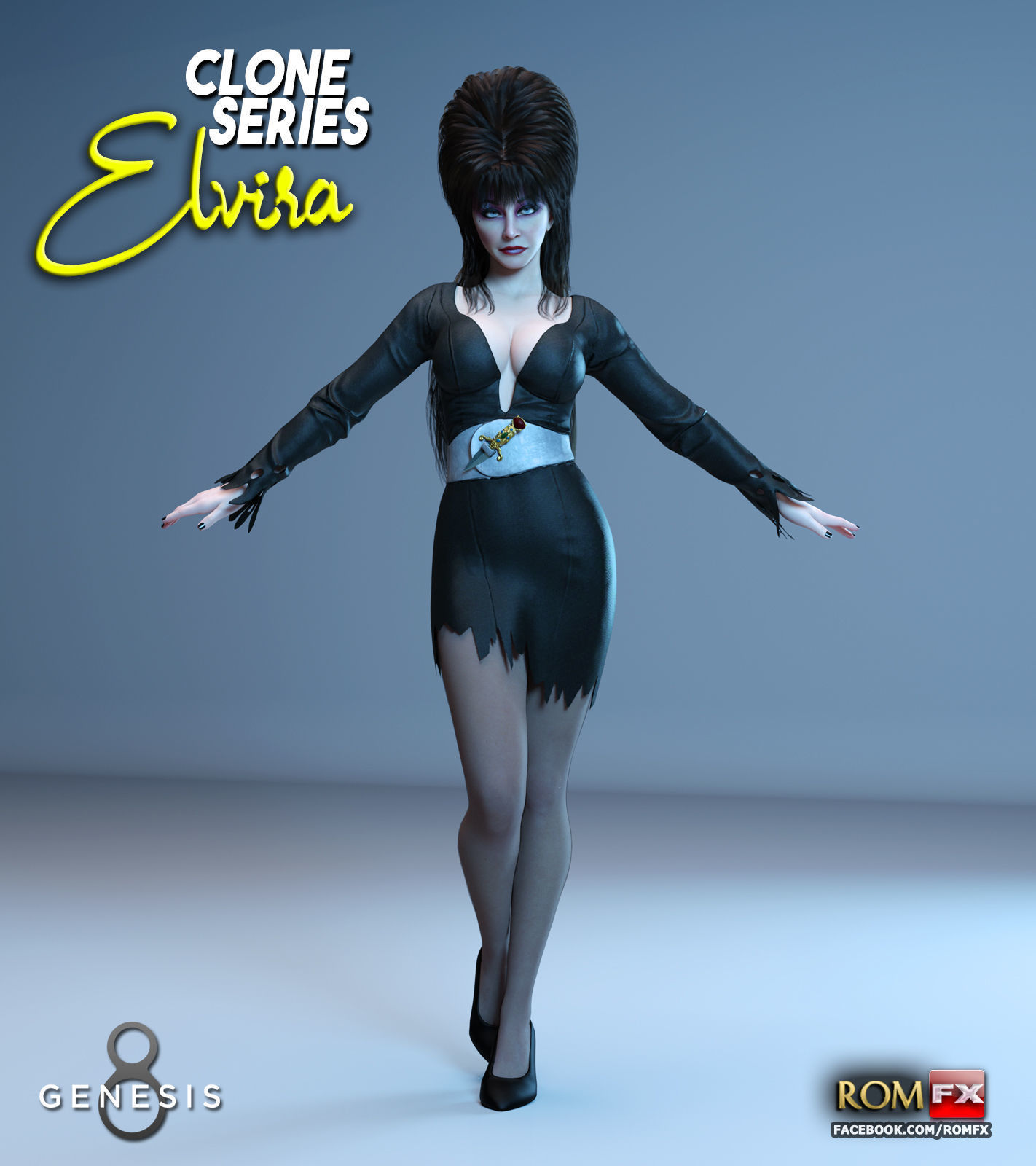 Clone Series - Elvira For G8F And G81F 3D model_3