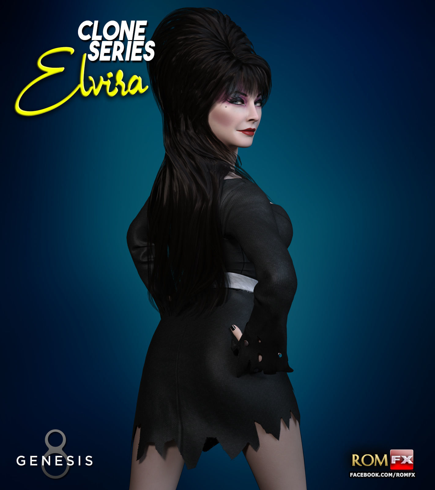 Clone Series - Elvira For G8F And G81F 3D model_2