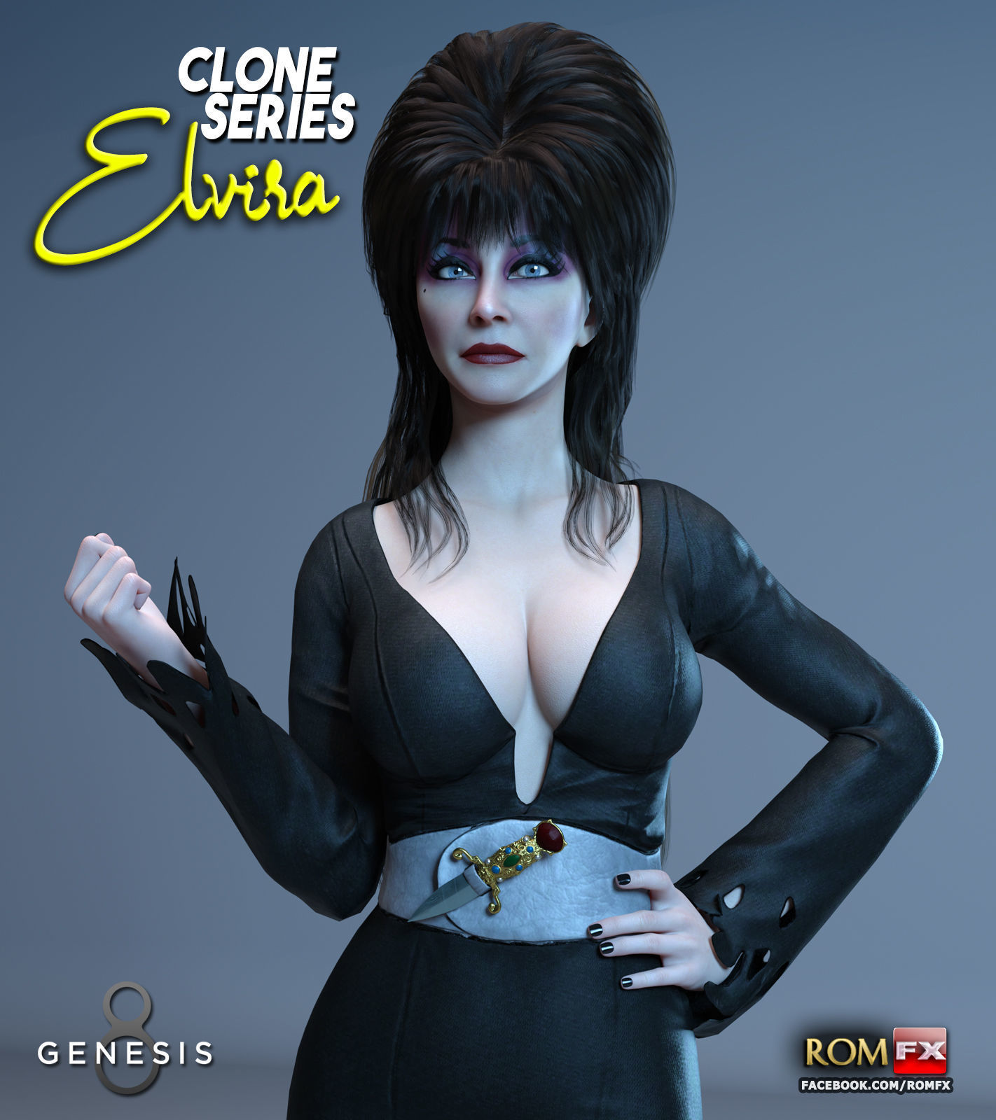 Clone Series - Elvira For G8F And G81F 3D model_4