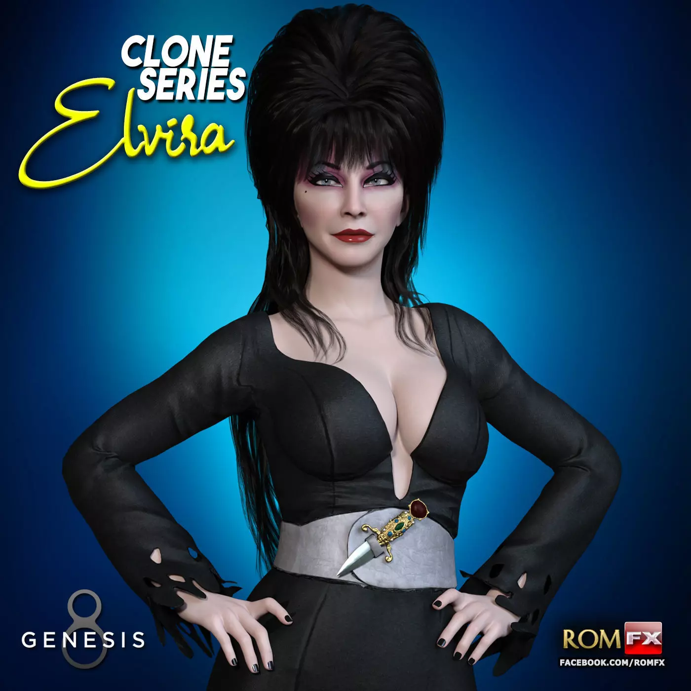 Clone Series - Elvira For G8F And G81F 3D model_0