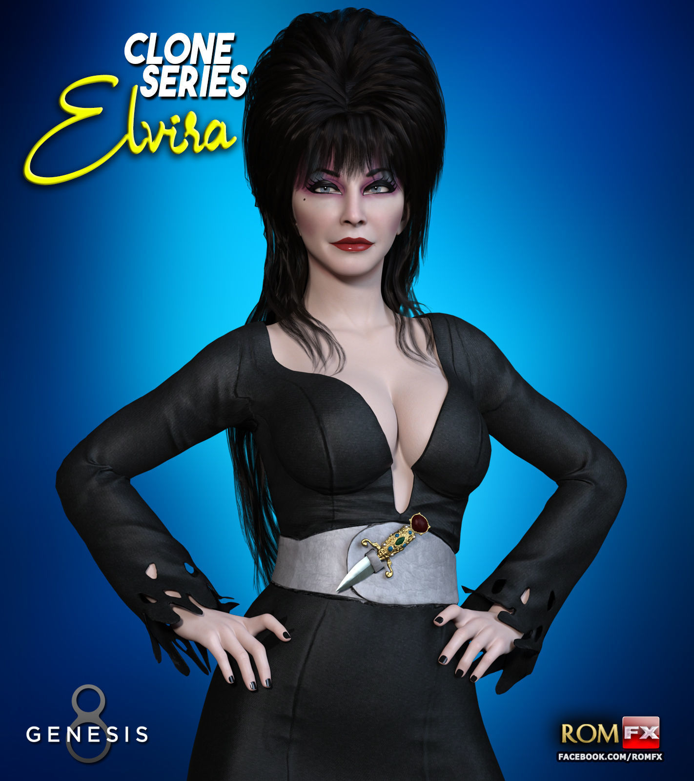 Clone Series - Elvira For G8F And G81F 3D model_1