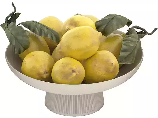 white bowl of lemons