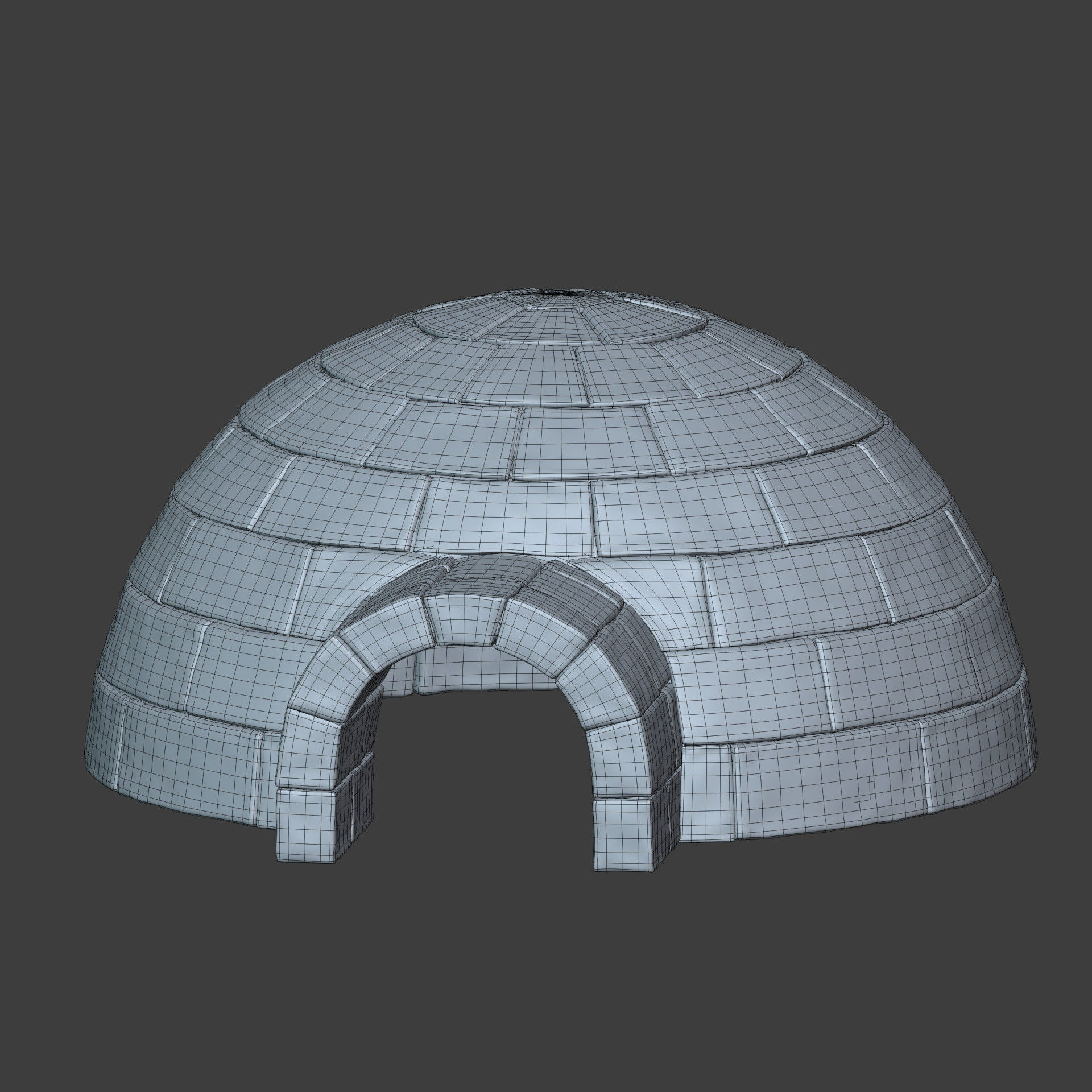 Igloo 3D model_6