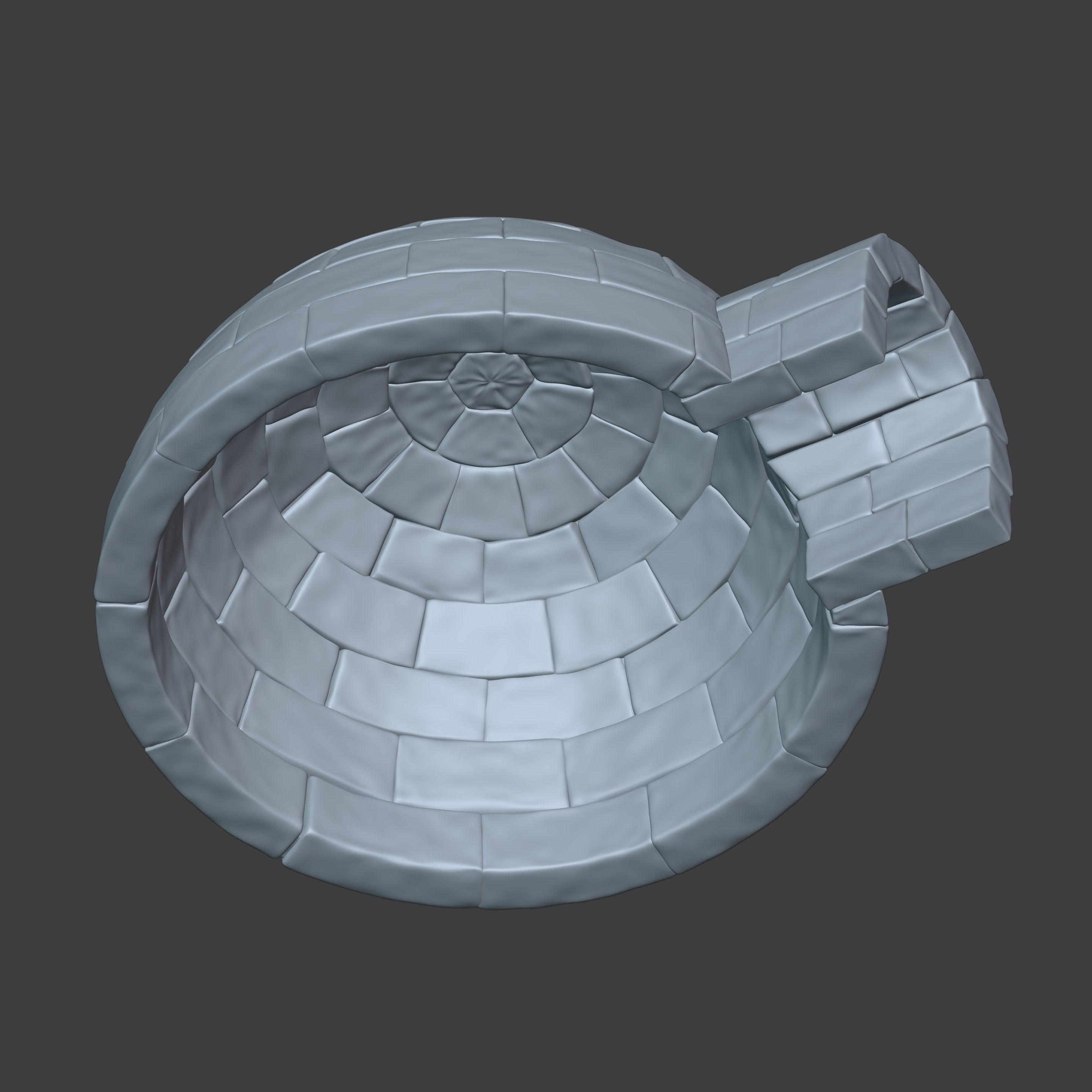 Igloo 3D model_11
