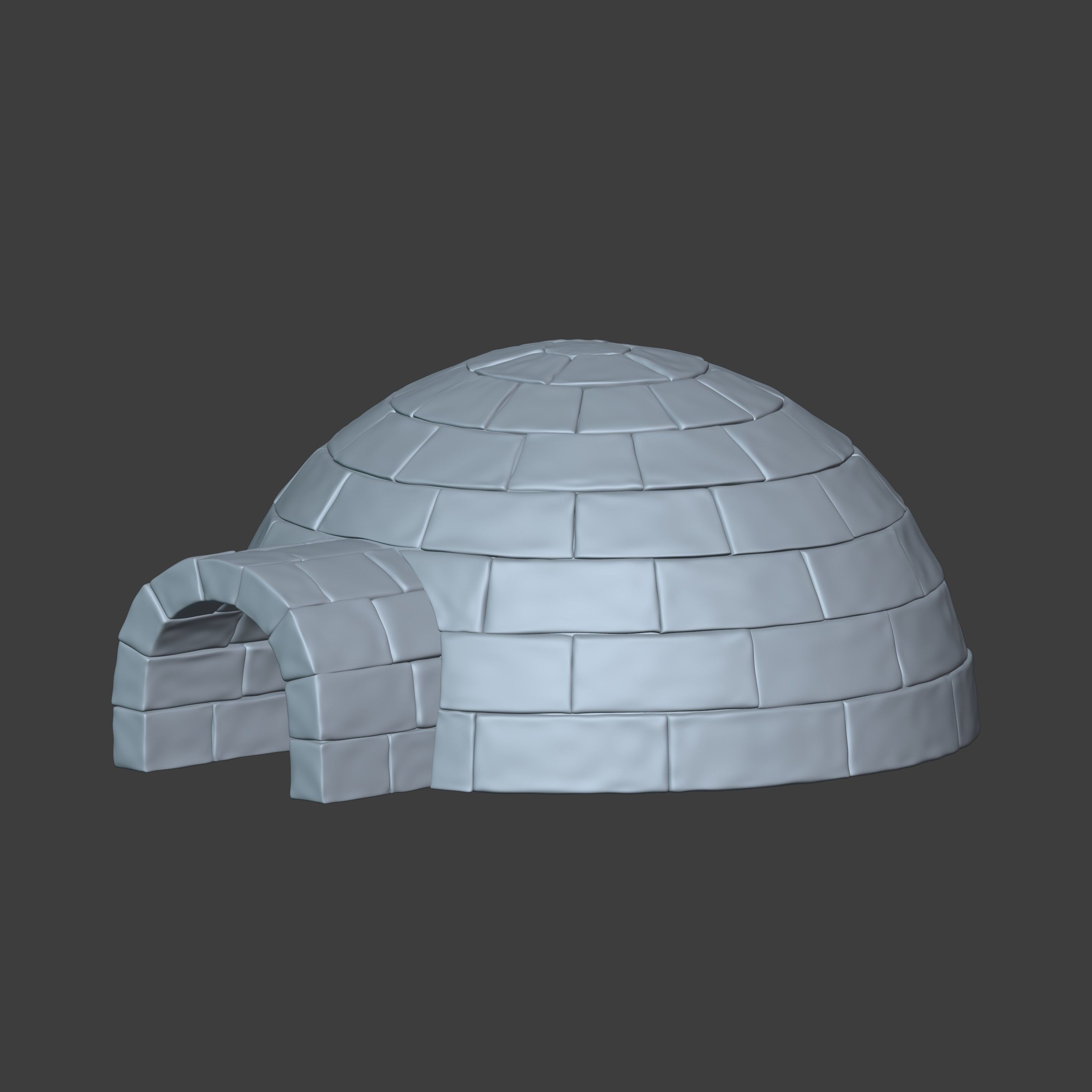 Igloo 3D model_1