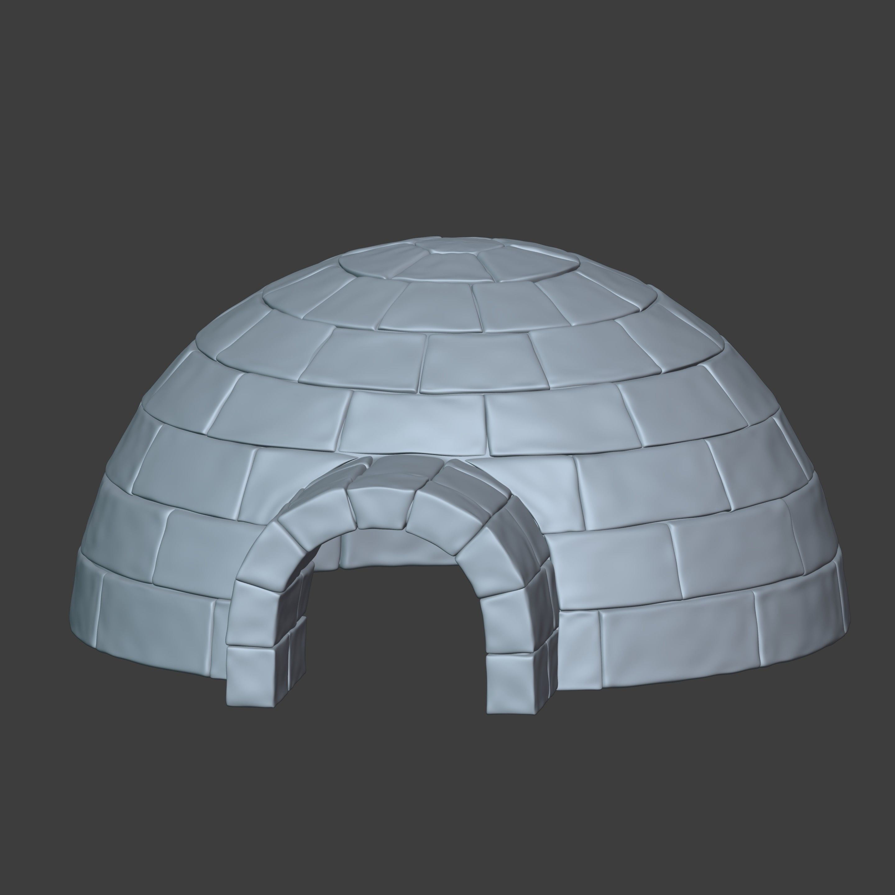 Igloo 3D model_5