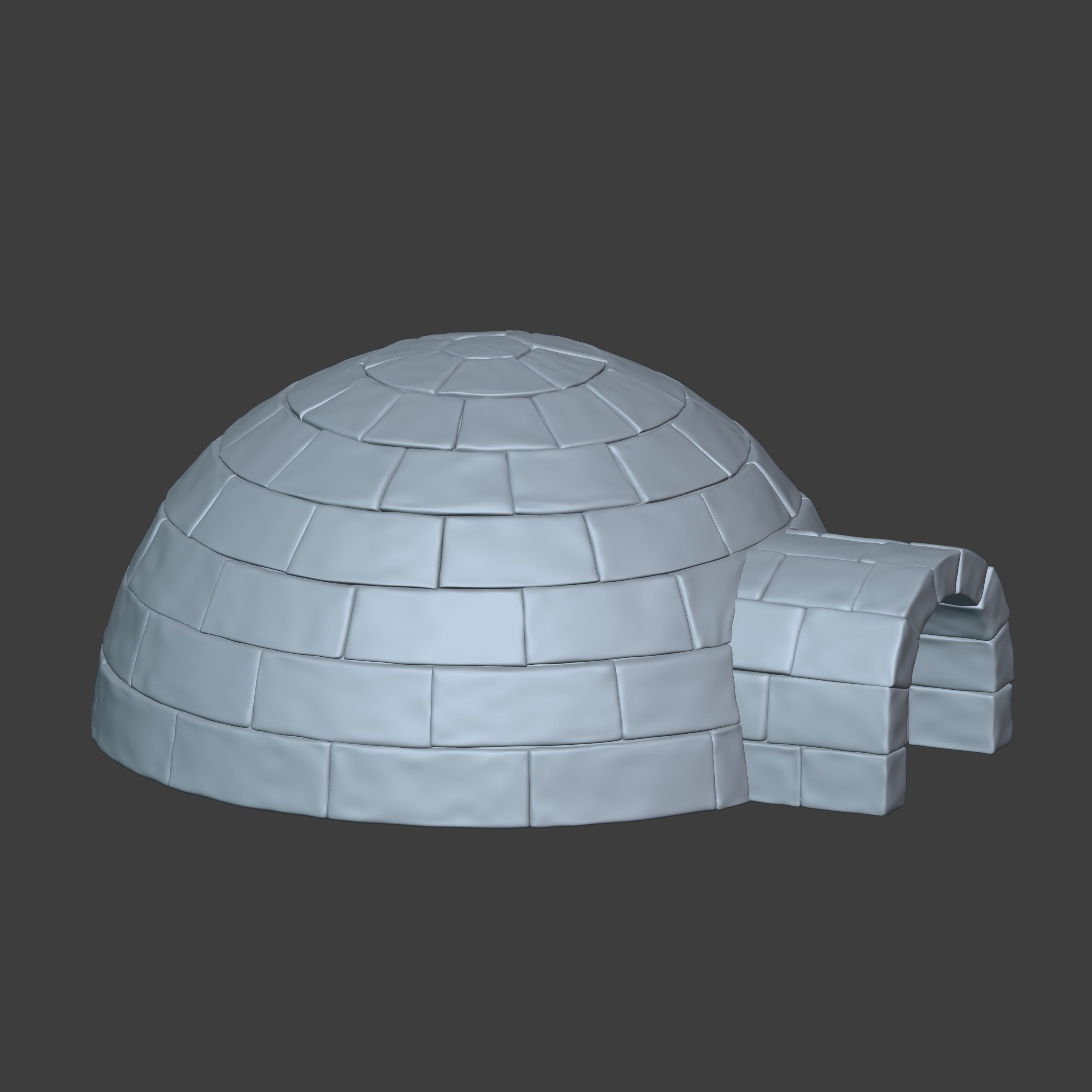 Igloo 3D model_7