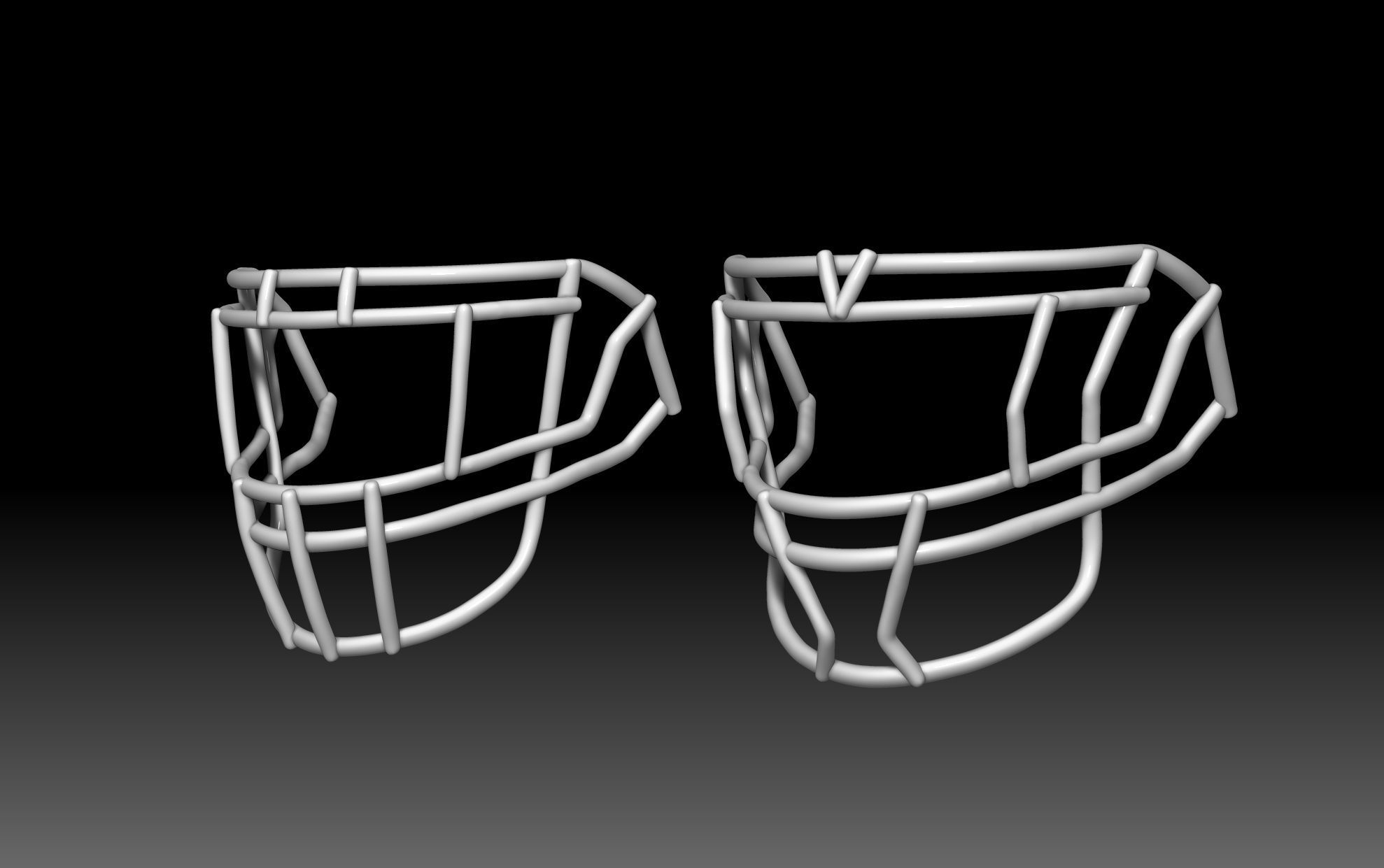 Facemask pack 1 for Riddell SPEED helmet 3D print model_2