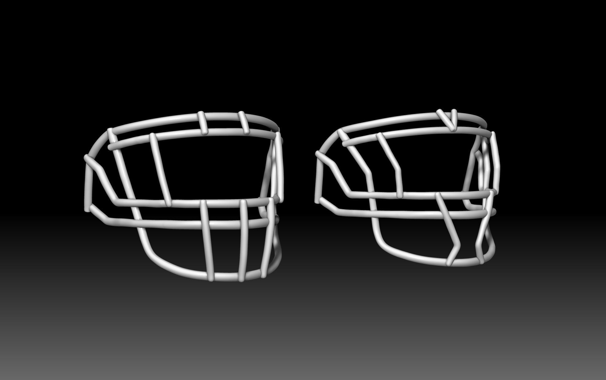 Facemask pack 1 for Riddell SPEED helmet 3D print model_4