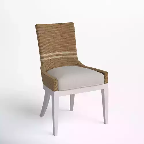 Dining Chair with Woven Abaca Back 