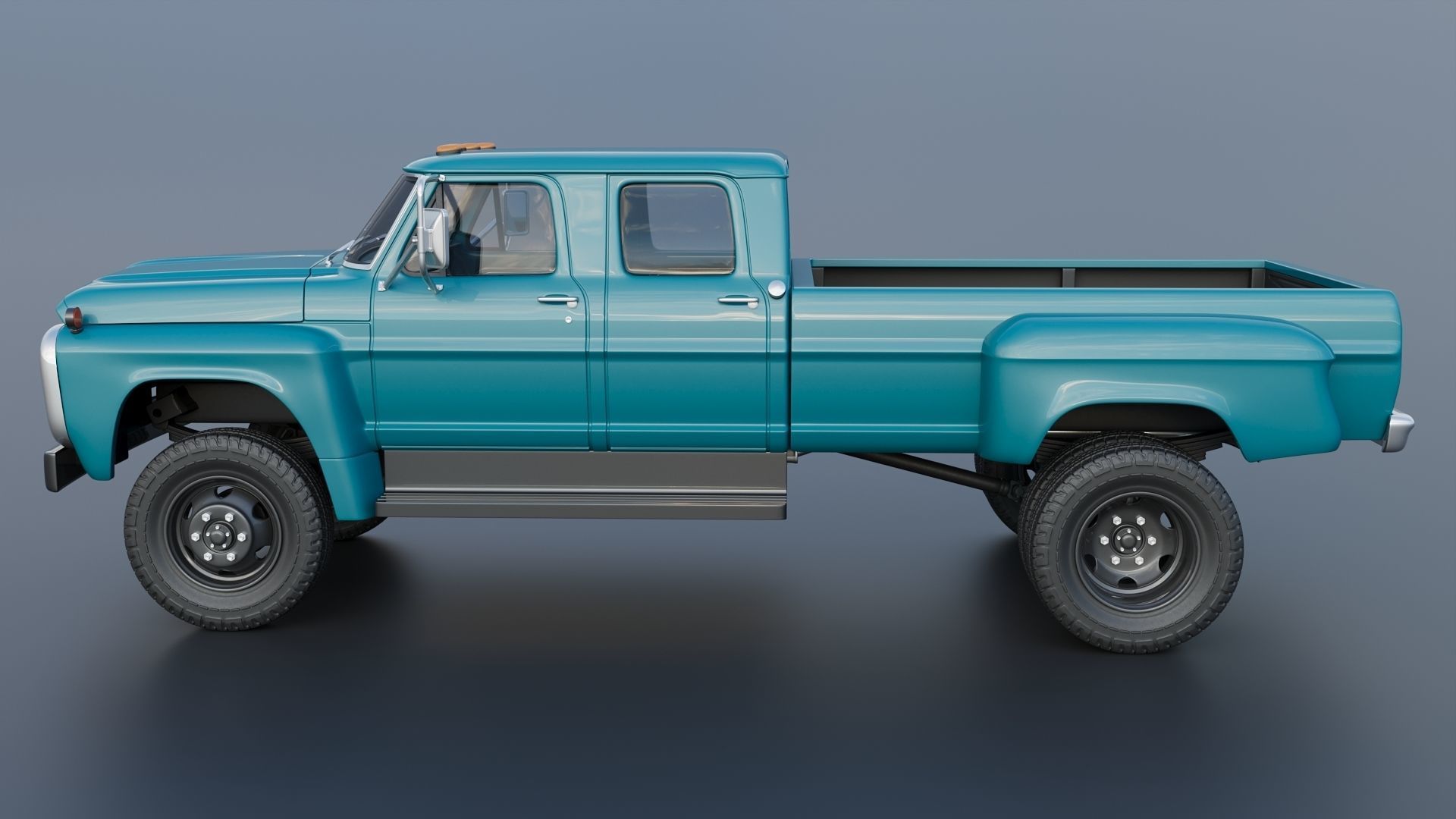 F-750 Crew Cab 1971 3D print model_6