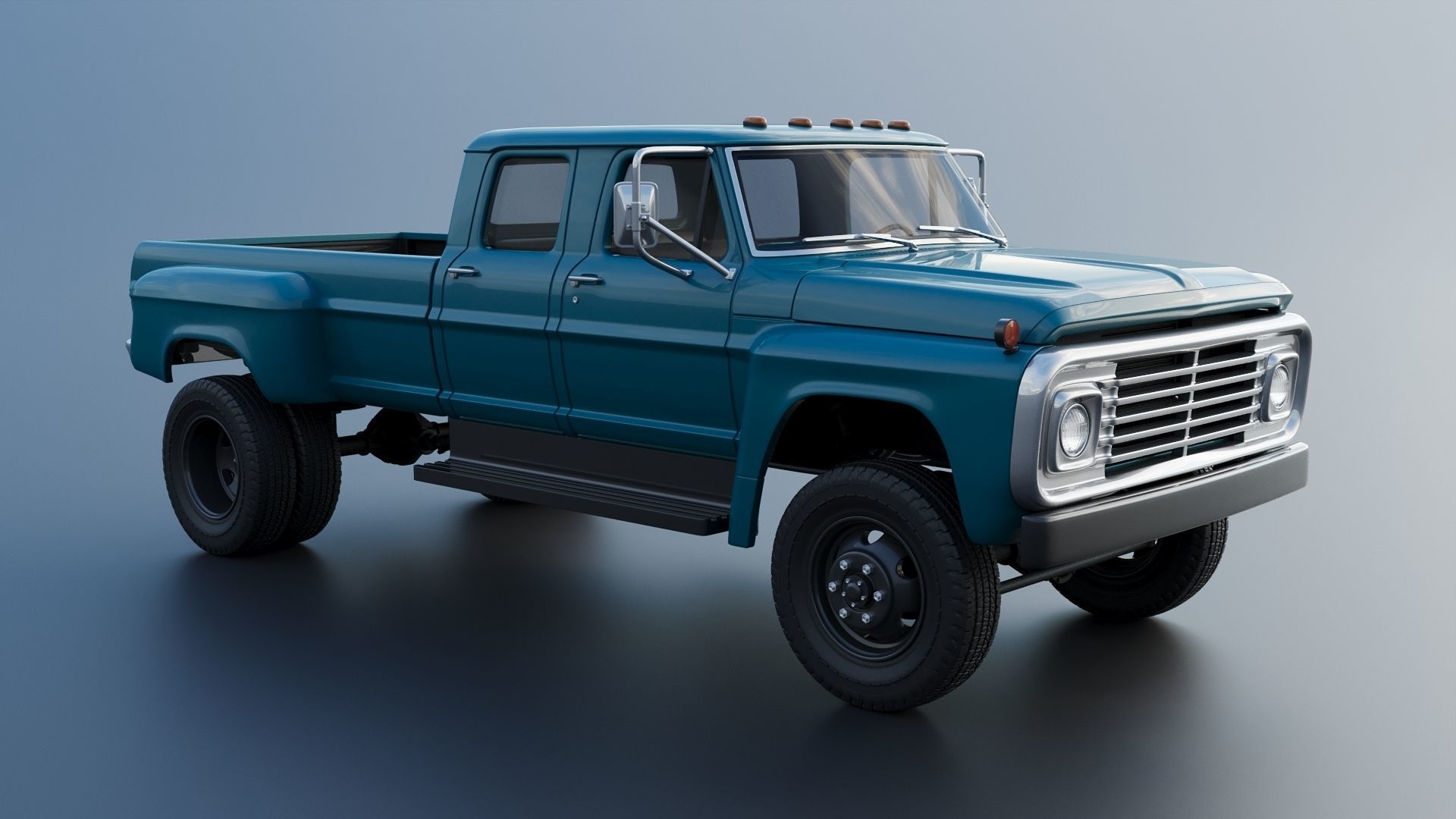 F-750 Crew Cab 1971 3D print model_10