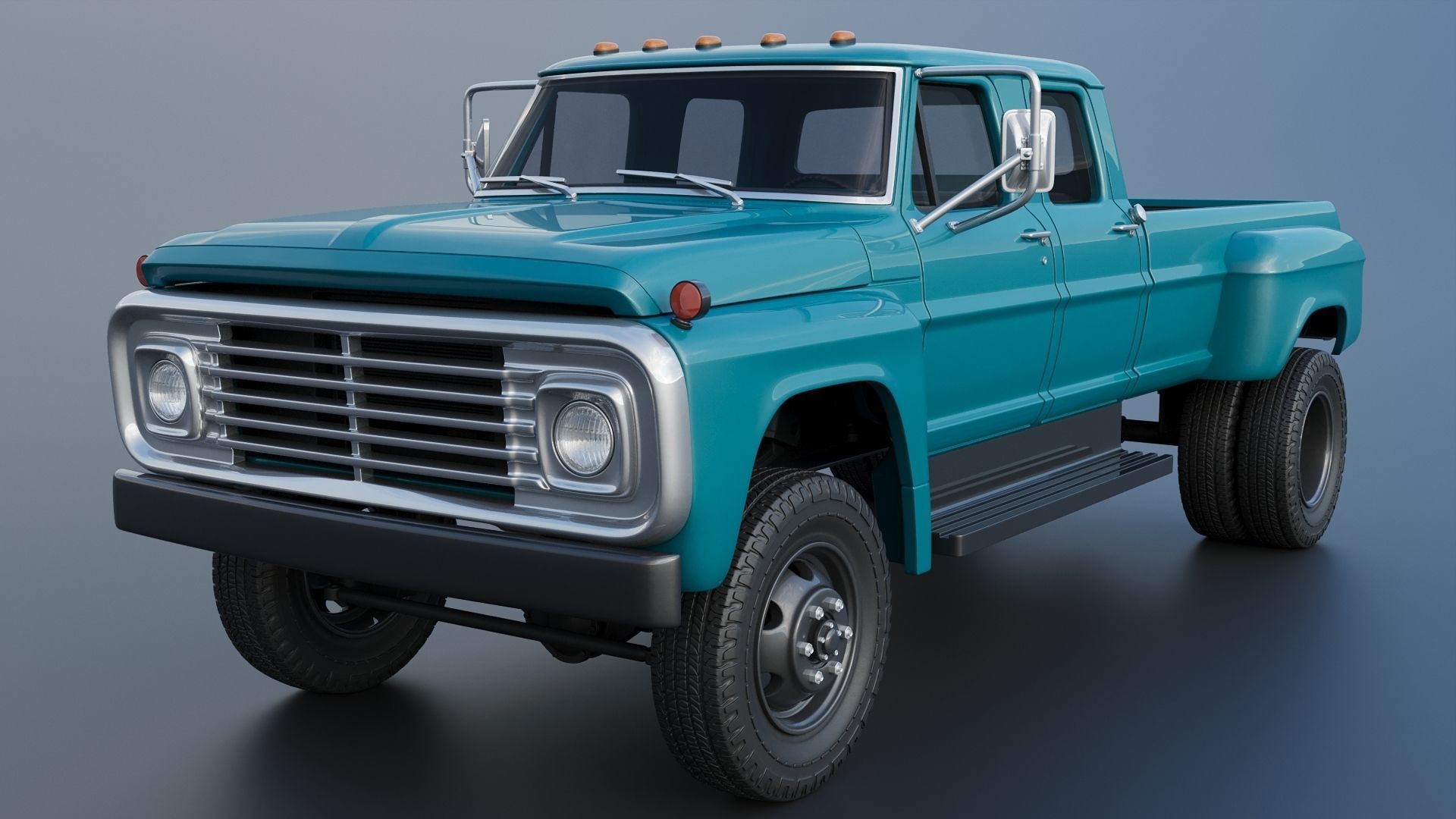 F-750 Crew Cab 1971 3D print model_4