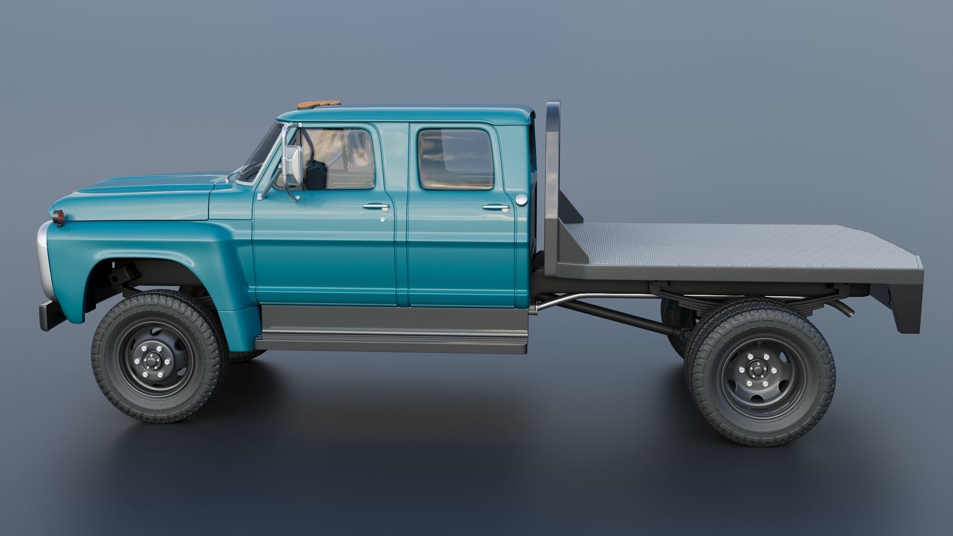 F-750 Crew Cab 1971 3D print model_12
