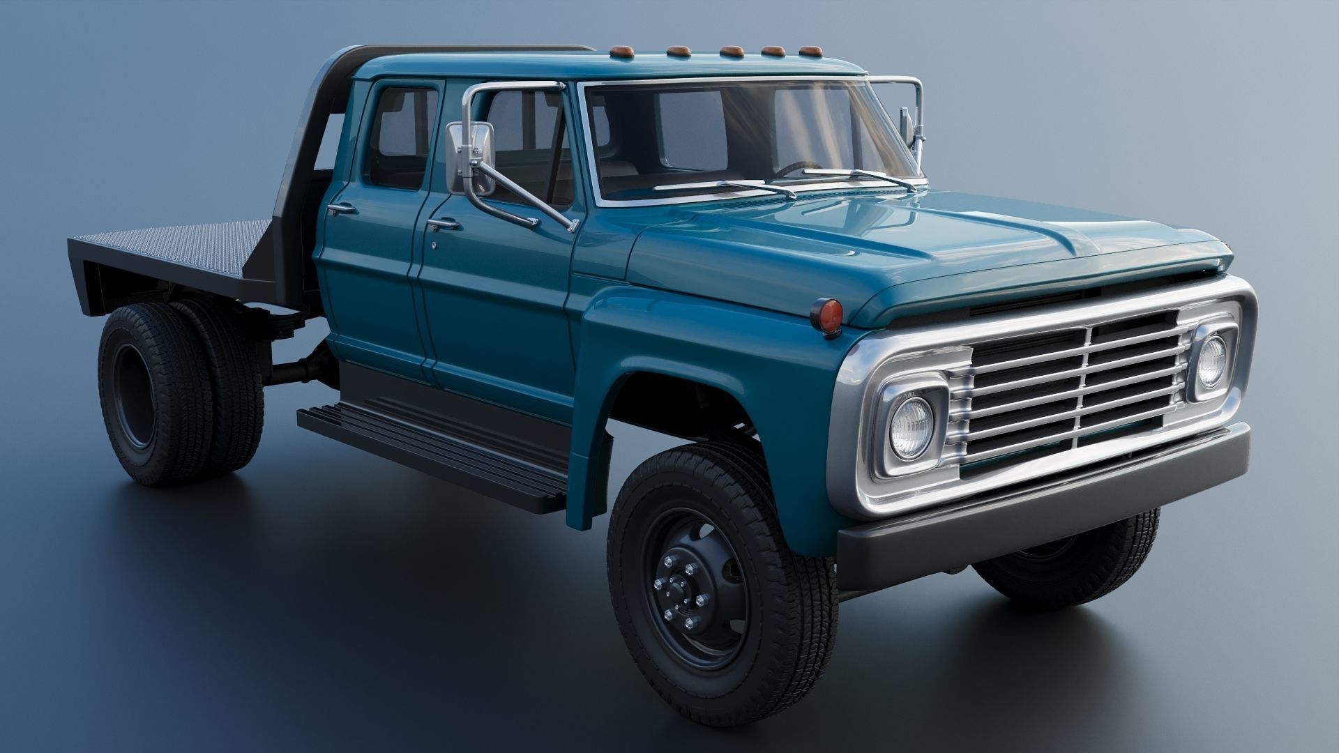 F-750 Crew Cab 1971 3D print model_19