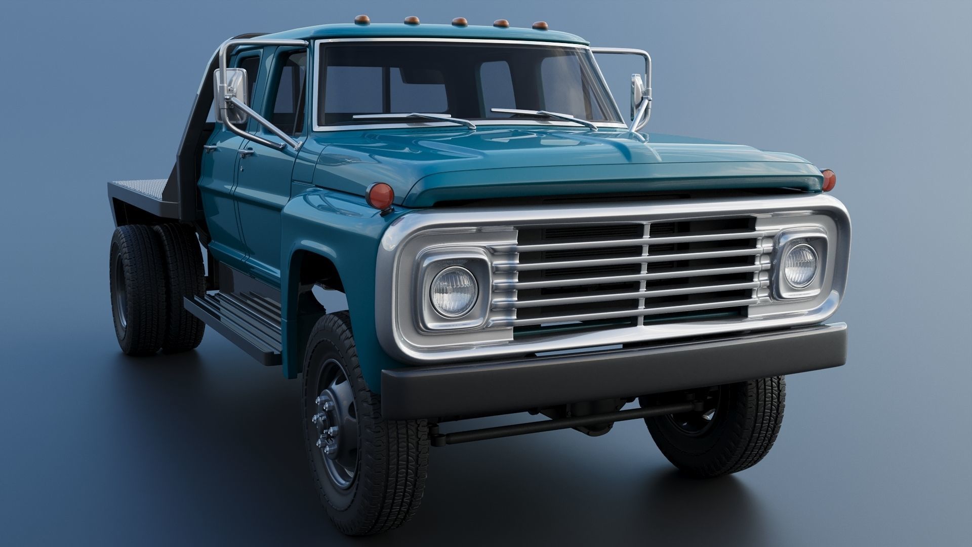 F-750 Crew Cab 1971 3D print model_21