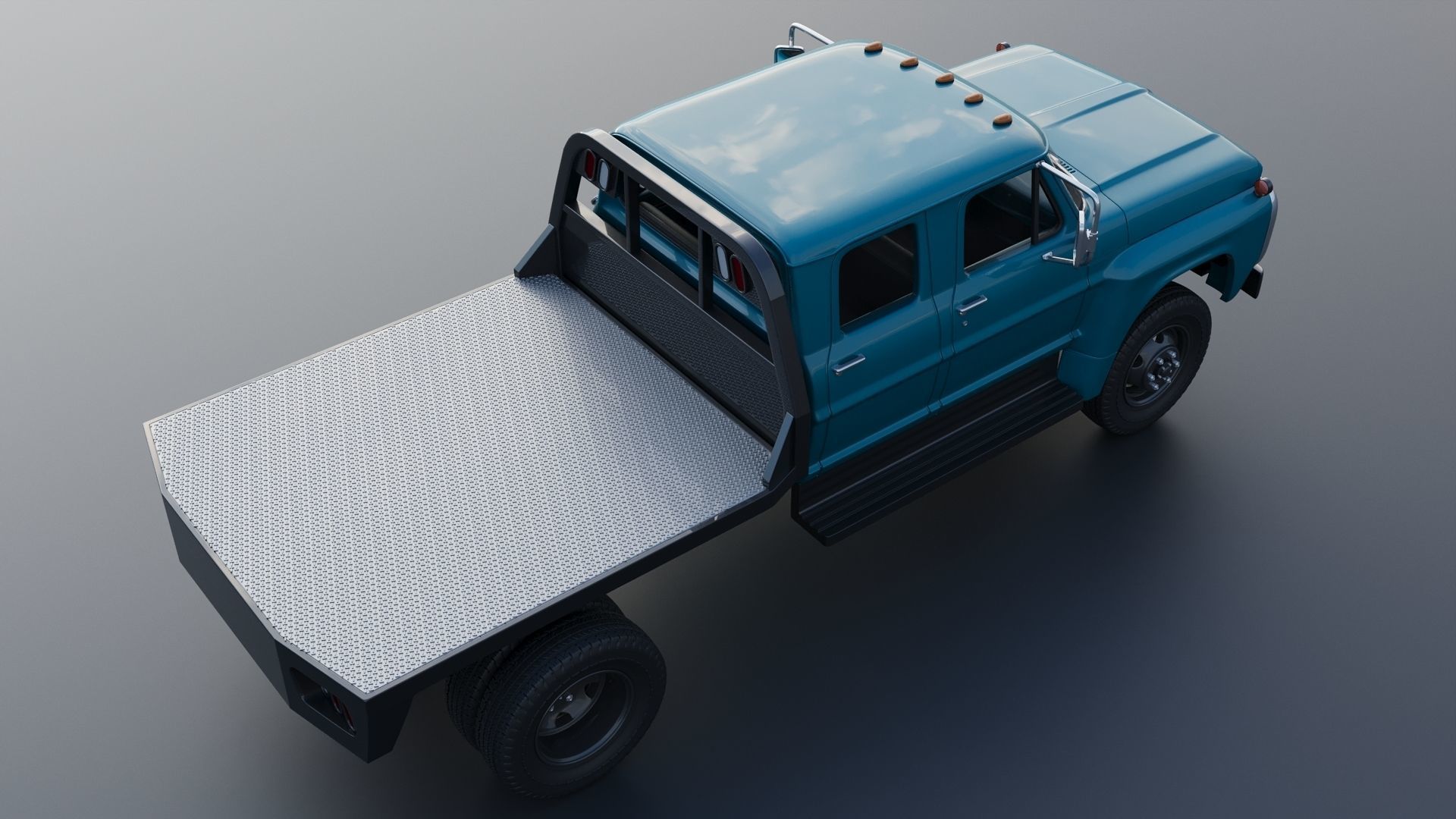 F-750 Crew Cab 1971 3D print model_16