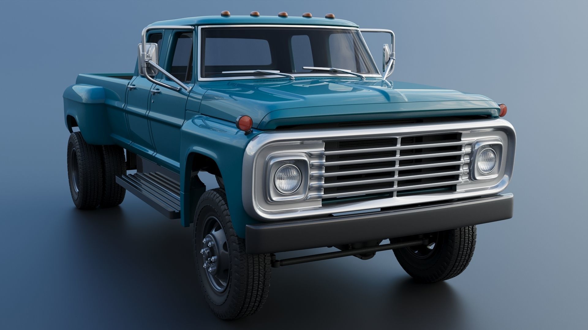 F-750 Crew Cab 1971 3D print model_11
