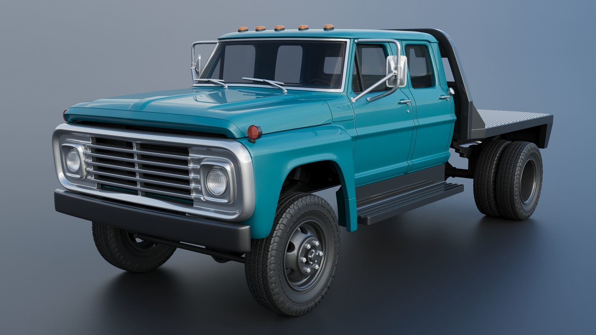 F-750 Crew Cab 1971 3D print model_5