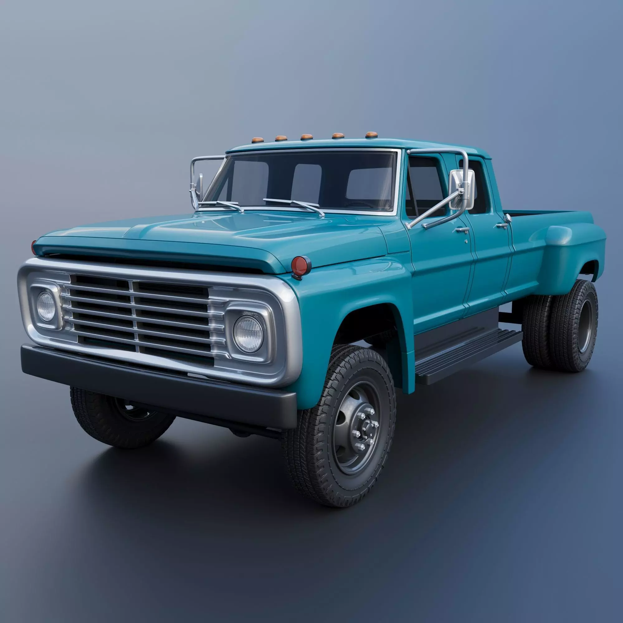 F-750 Crew Cab 1971 3D print model_0