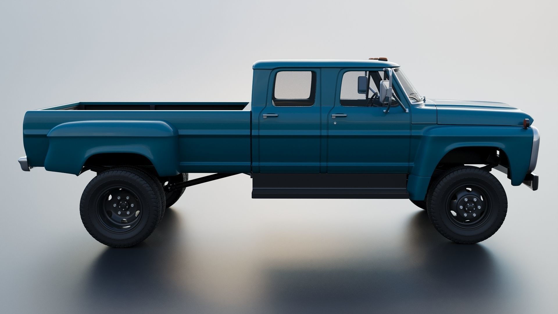 F-750 Crew Cab 1971 3D print model_9