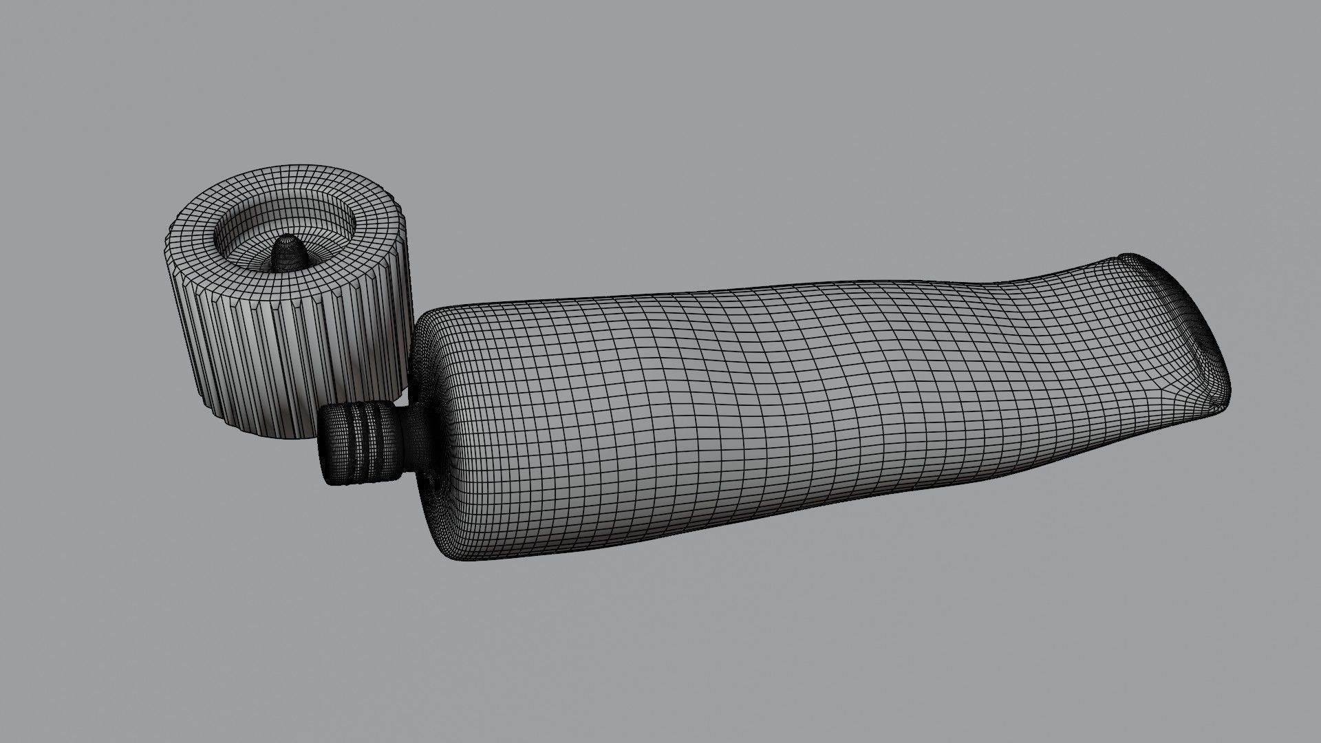 Antiseptic Cream Low-poly 3D model_7