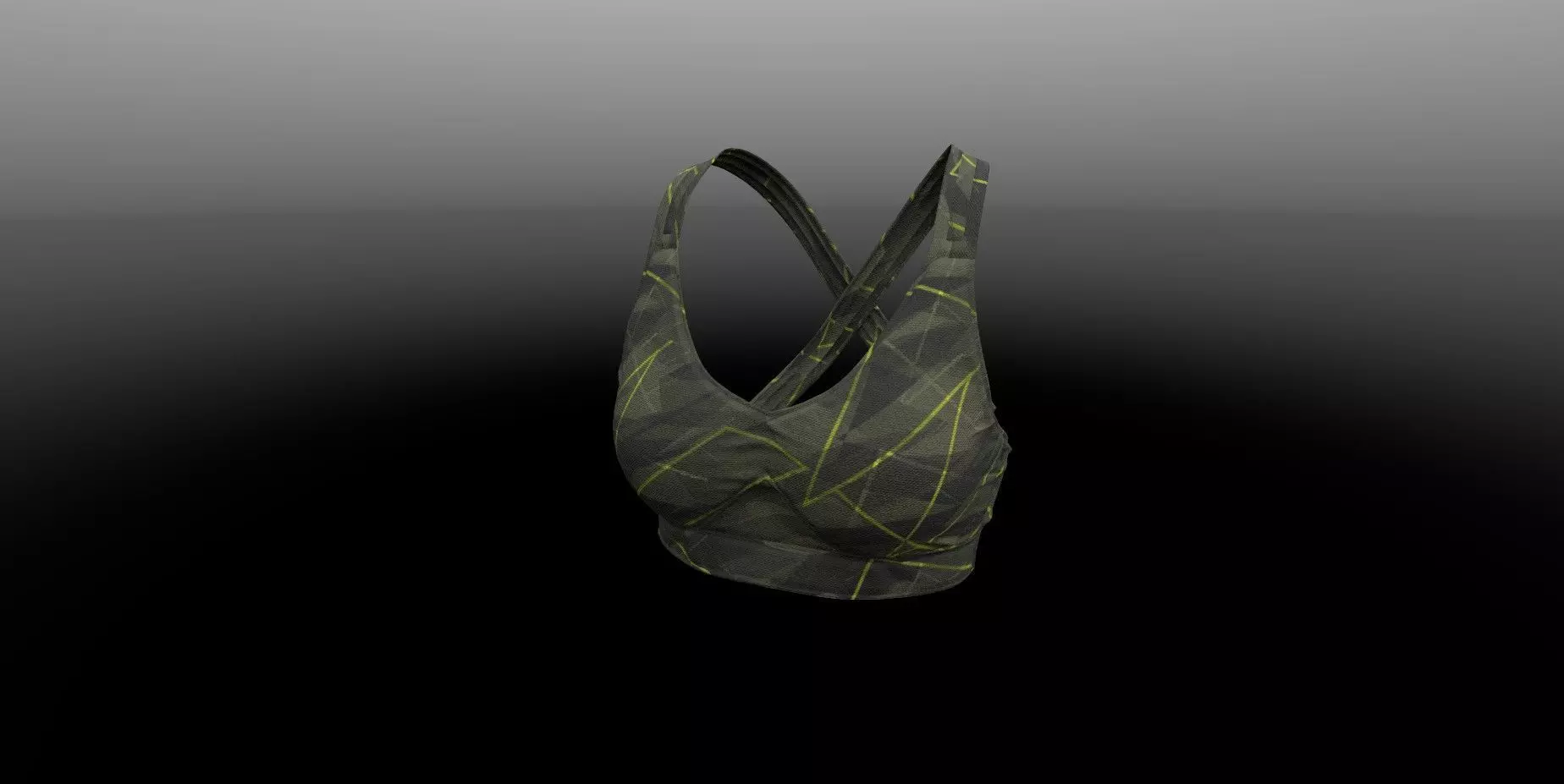 Female Camo top PBR 4k Low-poly 3D model_0