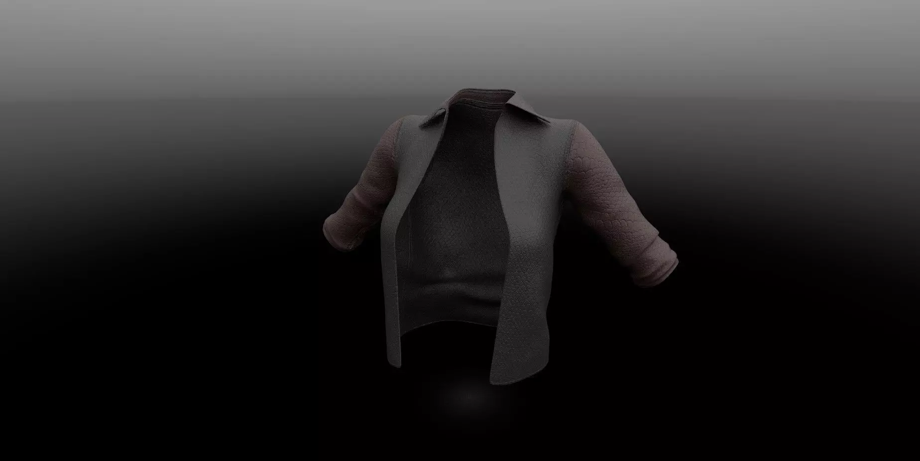 Leather jacket PBR 4k Low-poly 3D model_0