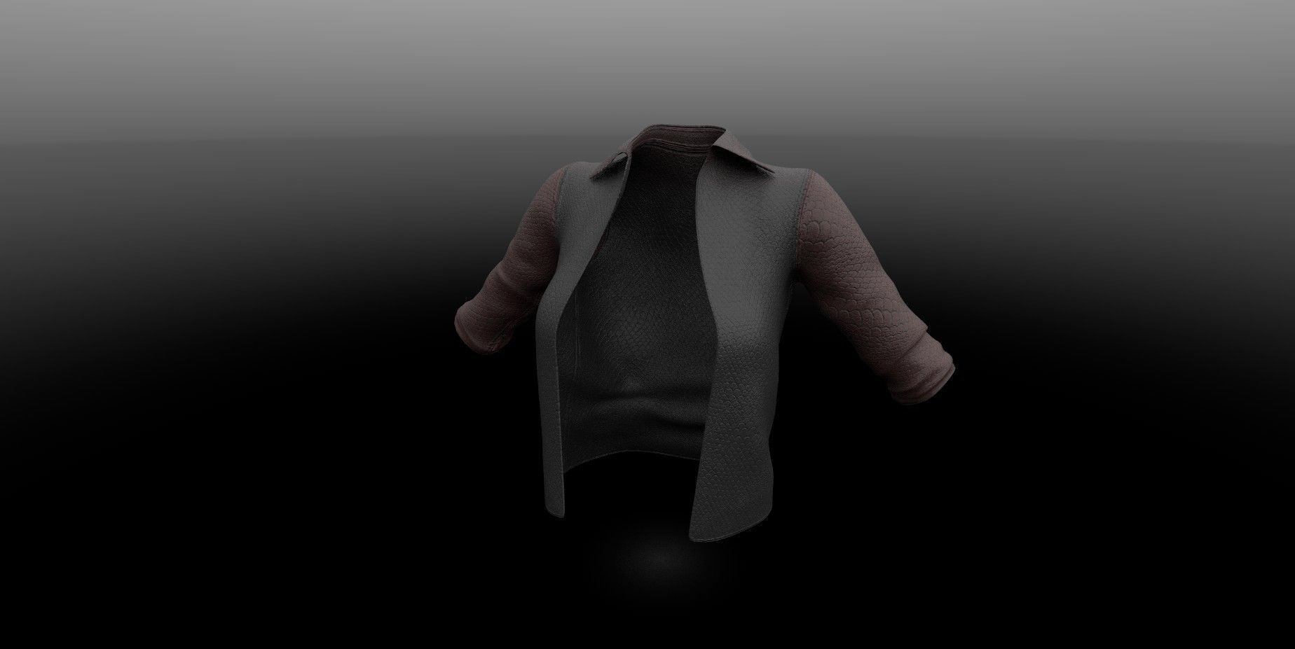 Leather jacket PBR 4k Low-poly 3D model_3